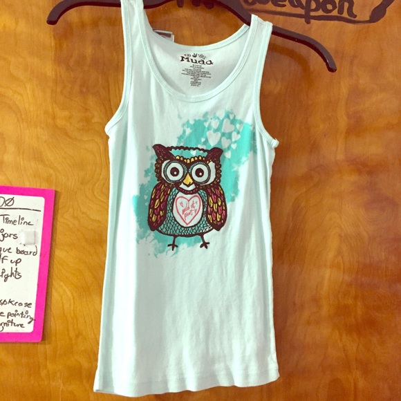 Mudd Other - ⭐️ Like new Mudd girls “wild at heart” owl tank